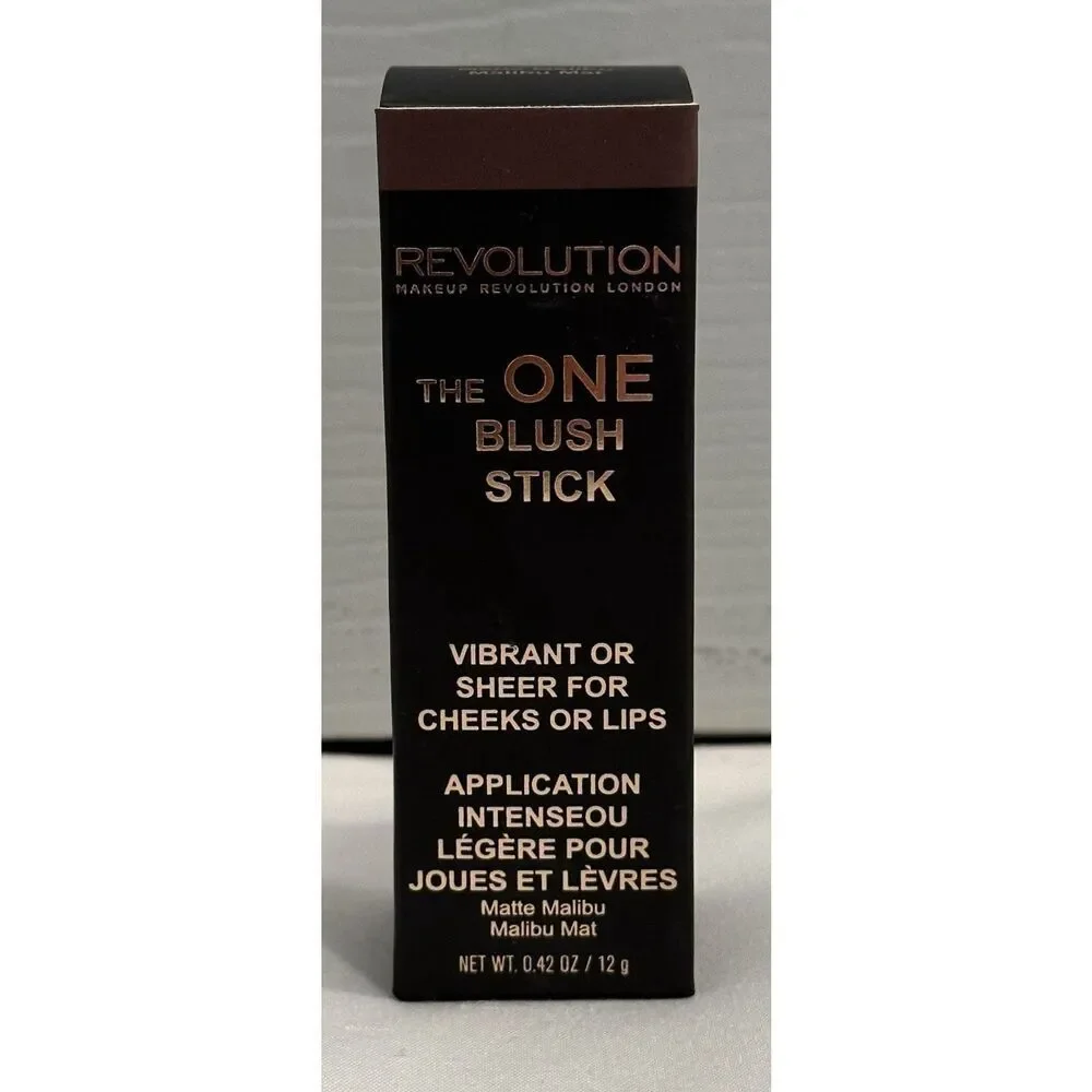 Revolution The One Matte Malibu Lip & Blush Stick 0.42 oz NEW
